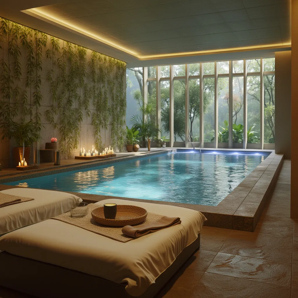Zona de spa relajante